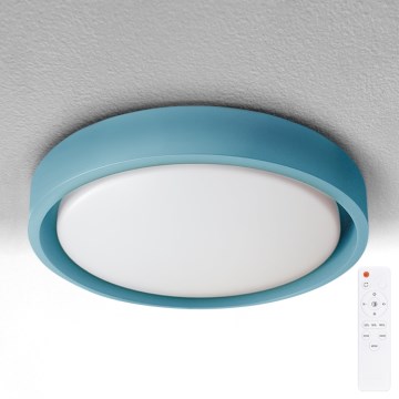 Brilagi - LED stmievateľné stropné svietidlo MATTEO LED/48W/230V 3000-6500K pr. 41 cm tyrkysové + diaľkové ovládanie
