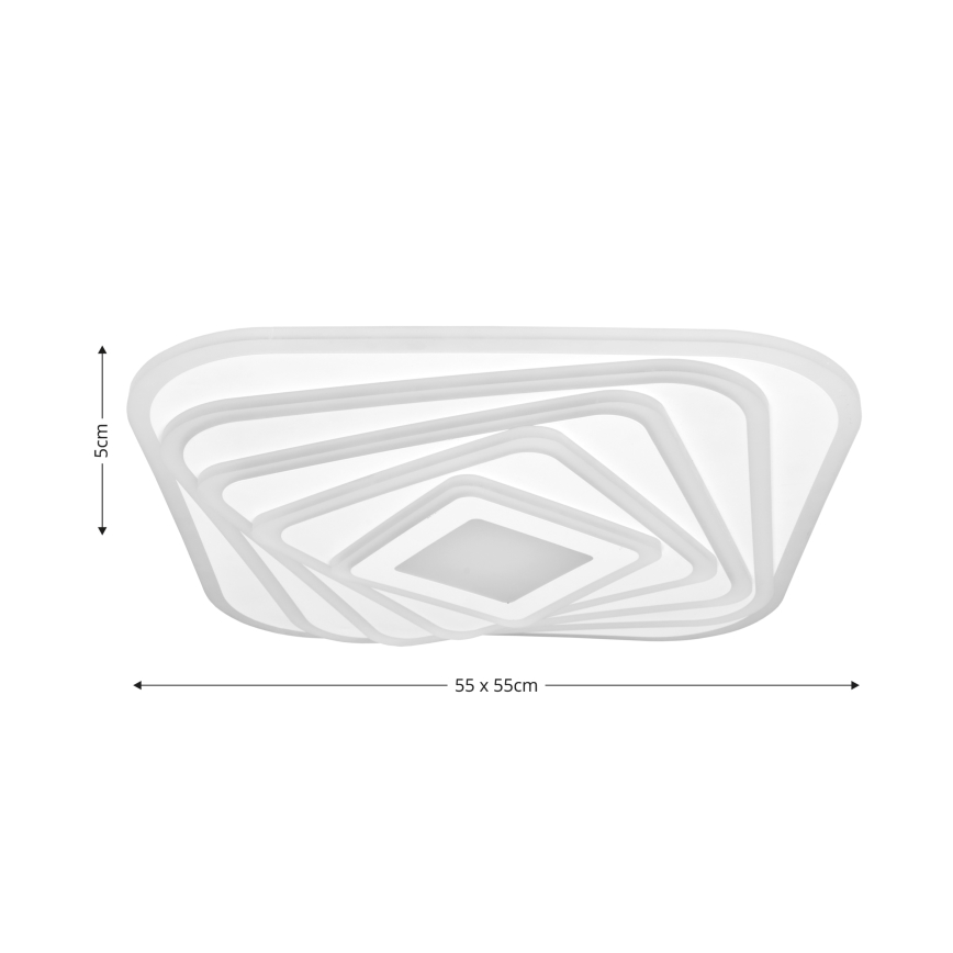 Brilagi - LED Stmievateľné stropné svietidlo MODERN LED/210W/230V 2700-6500K 55x55 cm + diaľkové ovládanie