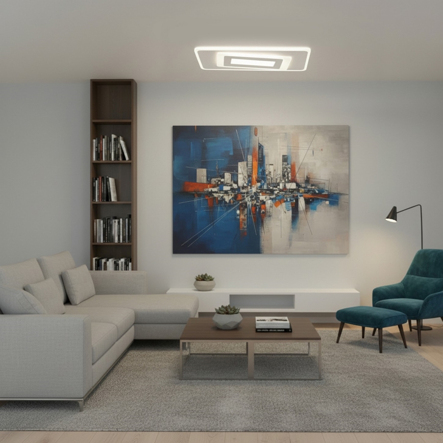 BRILAGI - LED Stmievateľné stropné svietidlo MODERN LED/51W/230V 3000-6000K 20x40 cm + diaľkové ovládanie