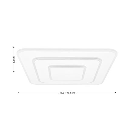 Brilagi - LED Stmievateľné stropné svietidlo MODERN LED/72W/230V 2700-6500K 46,6x46,6 cm + diaľkové ovládanie