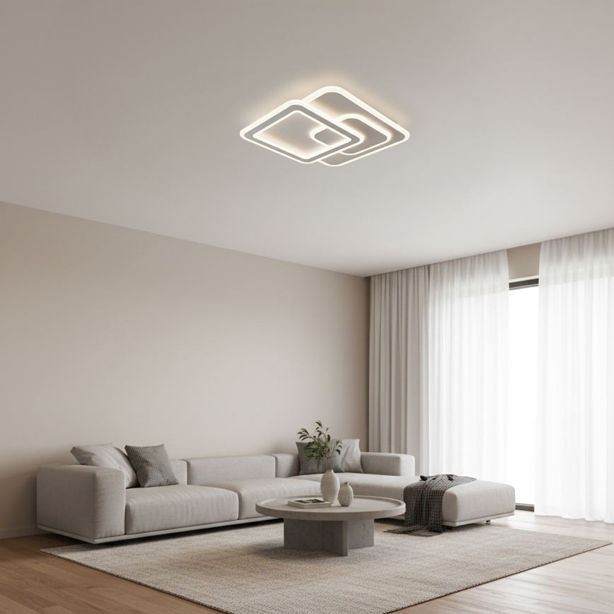 Brilagi - LED stmievateľné stropné svietidlo MODERN LED/80W/230V 3000-6000K 52,5x52,5 cm + diaľkové ovládanie
