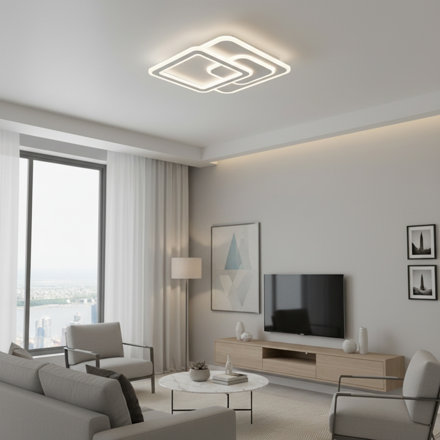 Brilagi - LED stmievateľné stropné svietidlo MODERN LED/80W/230V 3000-6000K 52,5x52,5 cm + diaľkové ovládanie