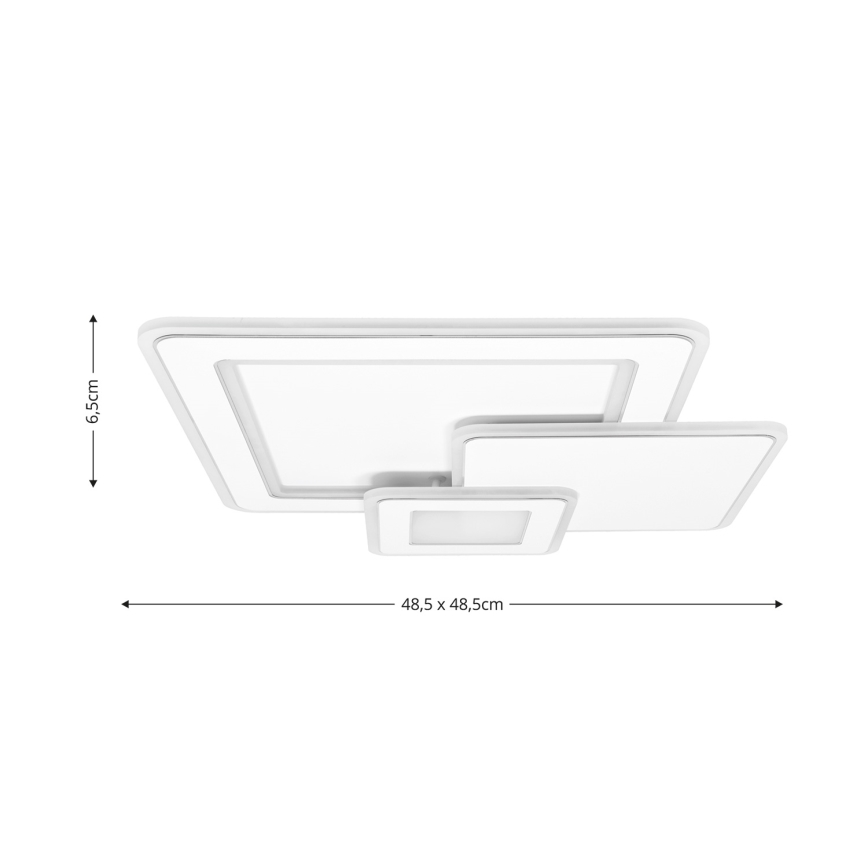 Brilagi - LED Stmievateľné stropné svietidlo MODERN LED/93W/230V 2700-6500K 48,5x48,5 cm + diaľkové ovládanie
