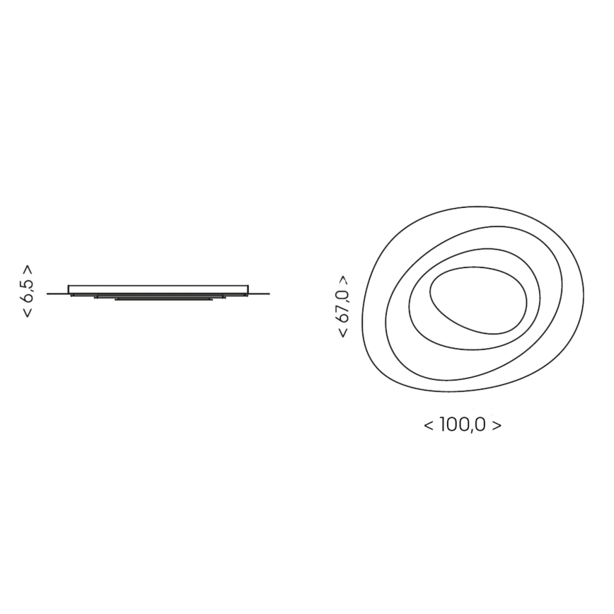 BRILAGI - LED Stmievateľné stropné svietidlo MODERN MAXI LED/105W/230V 3000-6000K 83,5x100 cm + diaľkové ovládanie