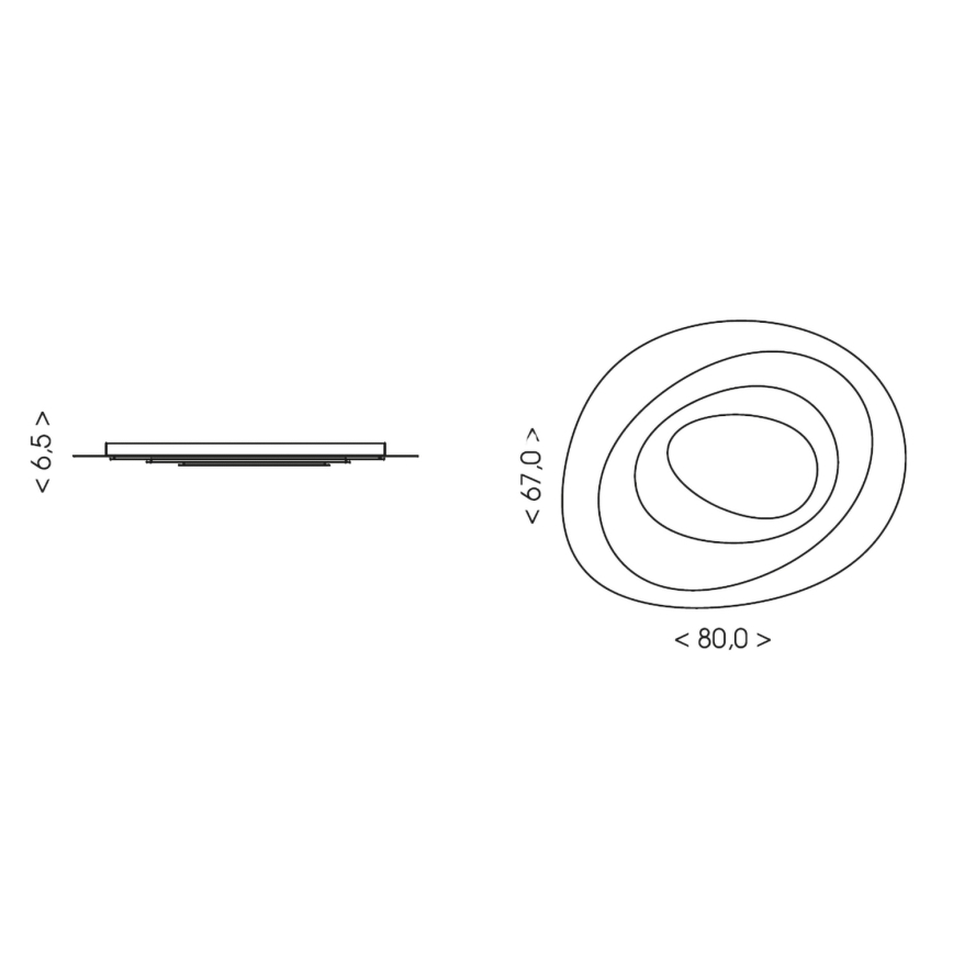 BRILAGI - LED Stlmiteľné stropné svietidlo MODERN MAXI LED/87W/230V 3000-6000K 67x80 cm + diaľkové ovládanie