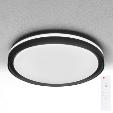 Brilagi - LED stmievateľné stropné svietidlo NAOMI LED/48W/230V 3000-6500K priemer 39 cm čierne + diaľkové ovládanie