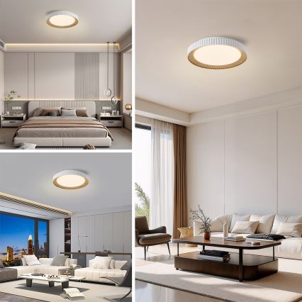 Brilagi - LED stmievateľné stropné svietidlo NEXO LED/48W/230V 3000-6000K biela, priemer 43 cm + diaľkové ovládanie