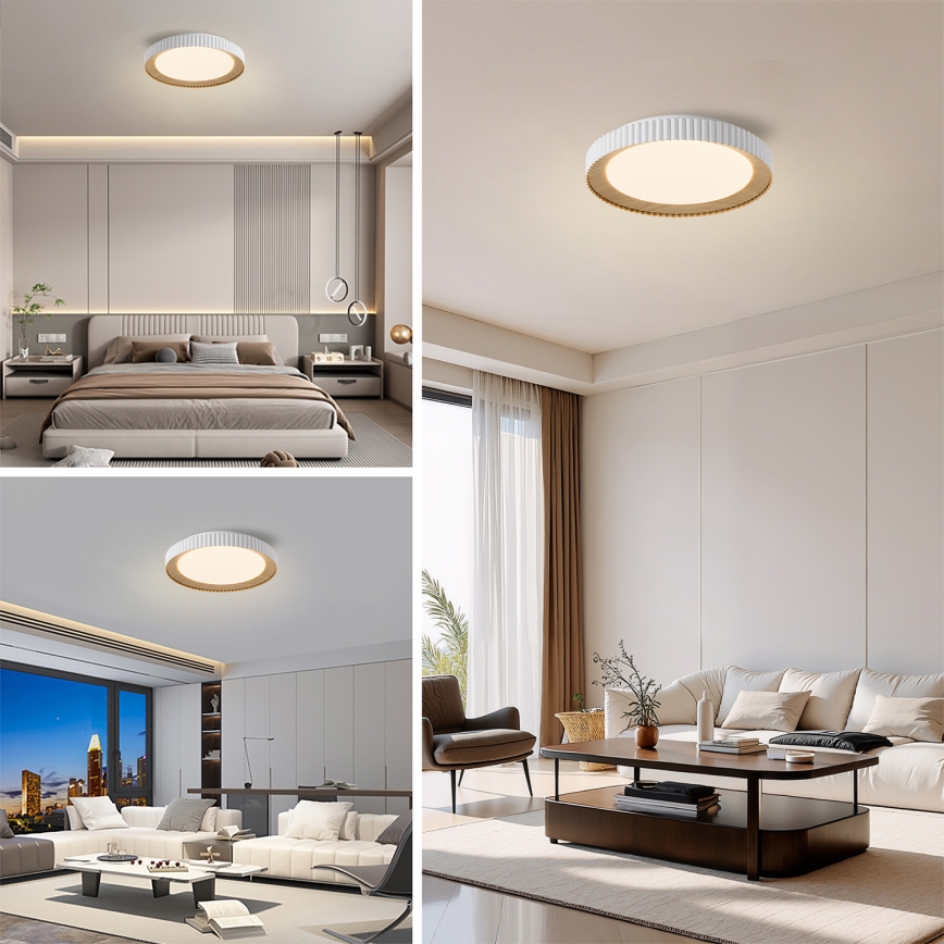 Brilagi - LED stmievateľné stropné svietidlo NEXO LED/48W/230V 3000-6000K biela, priemer 43 cm + diaľkové ovládanie