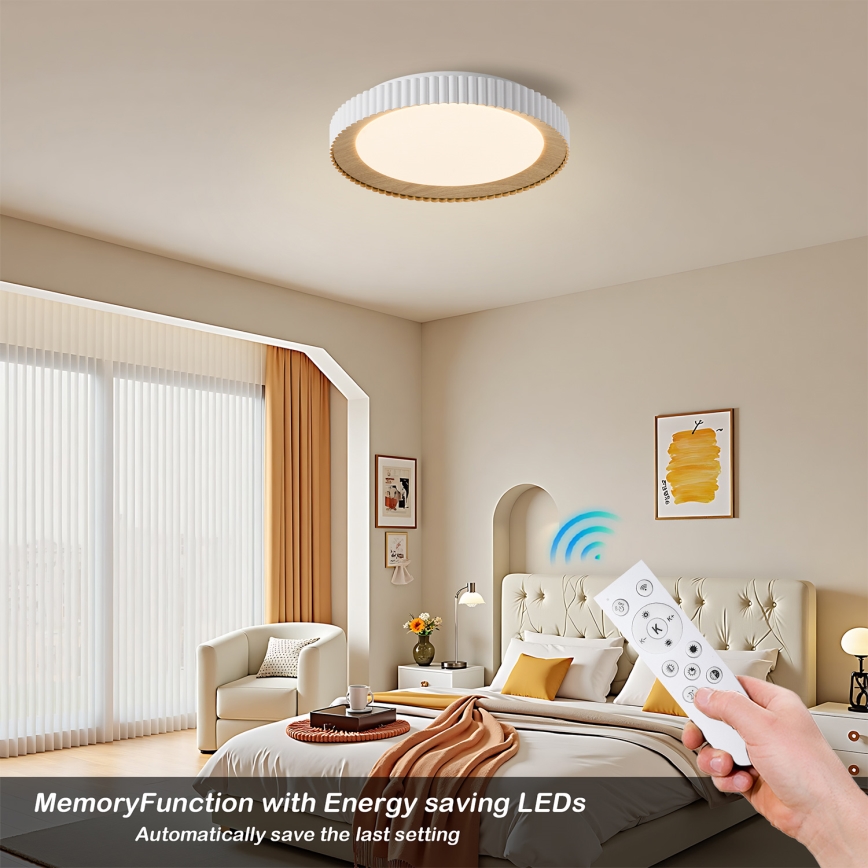 Brilagi - LED stmievateľné stropné svietidlo NEXO LED/48W/230V 3000-6000K biela, priemer 43 cm + diaľkové ovládanie