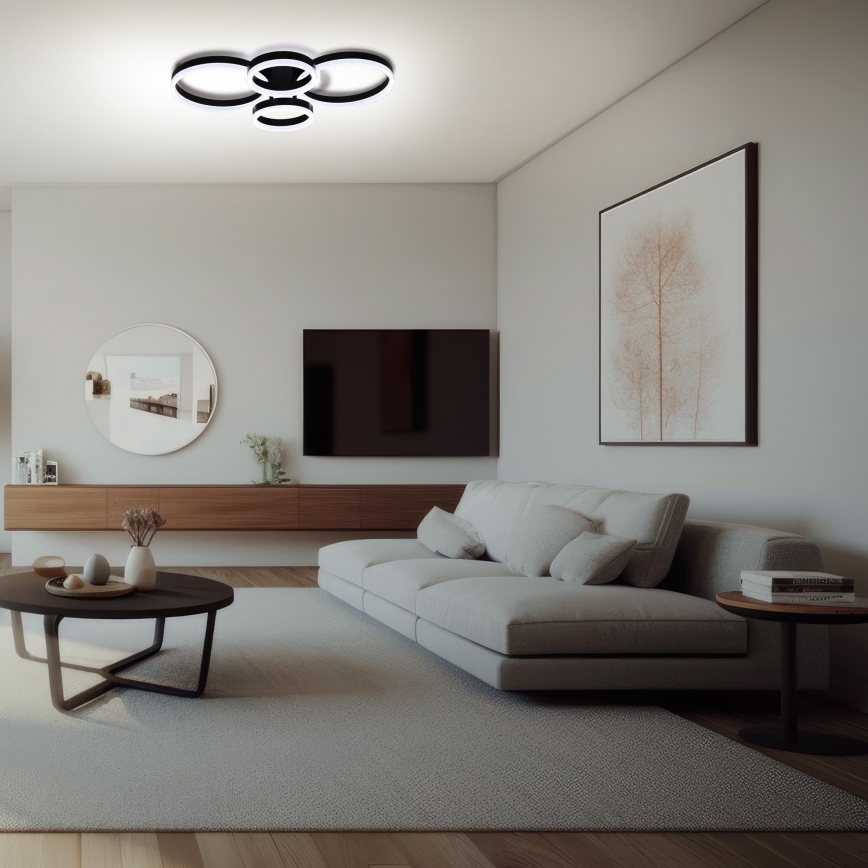Brilagi - LED Stmievateľné stropné svietidlo ORBITS LED/49W/230V 3000/4000/6000K + diaľkové ovládanie