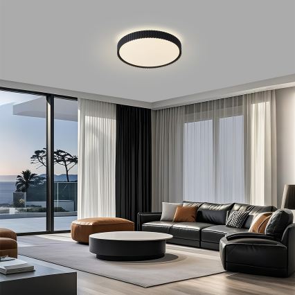 Brilagi - LED stmievateľné stropné svietidlo ORINO LED/54W/230V 3000-6000K čierne pr. 43 cm + diaľkové ovládanie