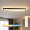 BRILAGI - LED stmievateľné stropné svietidlo OUTLINE LED/66W/230V 3000-6000K 15x60 cm biela/čierna + diaľkové ovládanie
