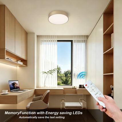 BRILAGI - stmievateľné LED stropné svietidlo POOL LED/24W/230V 3000-6000K priemer 20 cm zlaté + diaľkové ovládanie