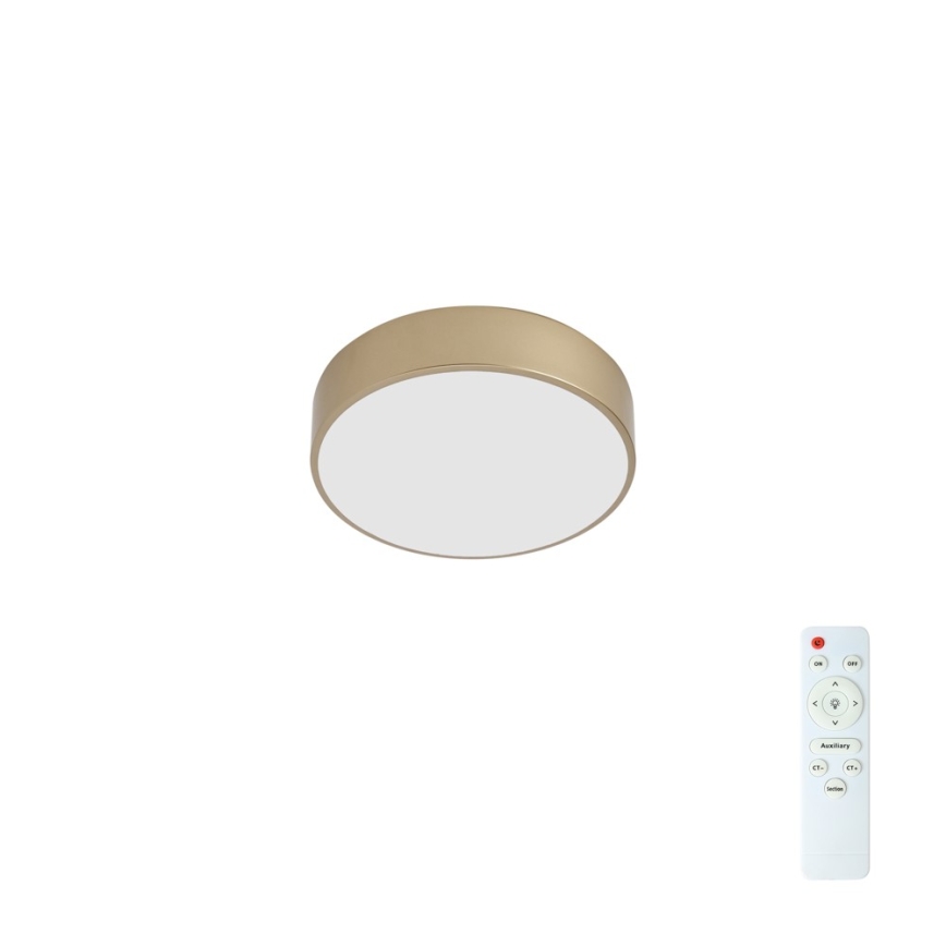 BRILAGI - stmievateľné LED stropné svietidlo POOL LED/24W/230V 3000-6000K priemer 20 cm zlaté + diaľkové ovládanie