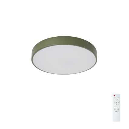 Brilagi - LED stmievateľné stropné svietidlo POOL LED/36W/230V 3000-6000K pr. 30 cm zelené + diaľkové ovládanie