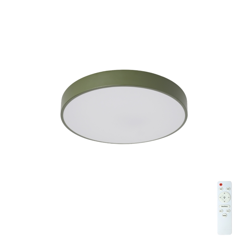 Brilagi - LED stmievateľné stropné svietidlo POOL LED/36W/230V 3000-6000K pr. 30 cm zelené + diaľkové ovládanie