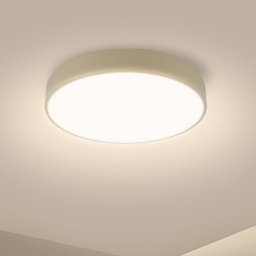 Brilagi - LED Stmievateľné stropné svietidlo POOL LED/36W/230V 3000-6000K pr. 30 cm béžová + diaľkové ovládanie