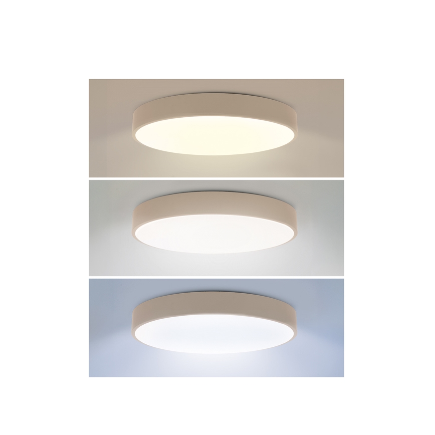 Brilagi - LED stmievateľné stropné svietidlo POOL LED/36W/230V 3000-6000K pr. 30 cm béžová + diaľkové ovládanie