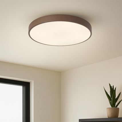 Brilagi - LED stlmiteľné stropné svietidlo POOL LED/48W/230V 3000-6000K pr. 40 cm hnedá + diaľkové ovládanie