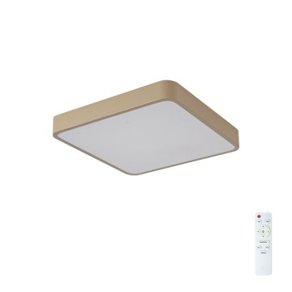 Brilagi - LED stmievateľné stropné svietidlo POOL LED/48W/230V 3000-6000K 50x50 cm béžové + diaľkové ovládanie