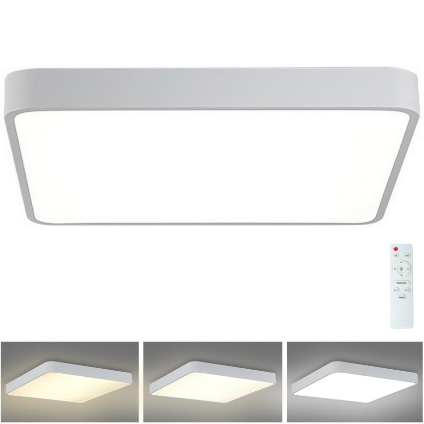 Brilagi - LED Stmievateľné stropné svietidlo POOL LED/48W/230V 3000-6000K 50x50 cm biela + diaľkové ovládanie