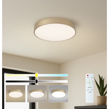 BRILAGI - LED stmievateľné stropné svietidlo POOL LED/48W/230V 3000-6000K pr. 40 cm zlaté + diaľkové ovládanie