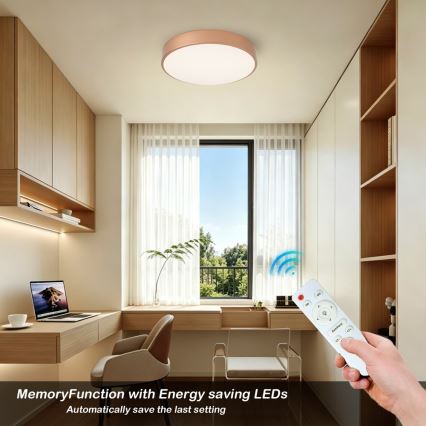 BRILAGI - LED stmievateľné stropné svietidlo POOL LED/48W/230V 3000-6000K pr. 40 cm medená + diaľkové ovládanie