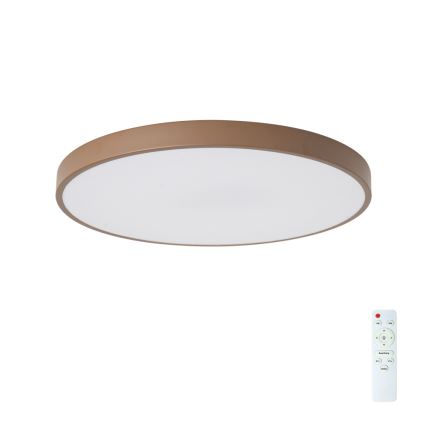 Brilagi - Stmievateľné LED stropné svietidlo POOL LED/60W/230V 3000-6000K pr. 60 cm hnedé + diaľkové ovládanie