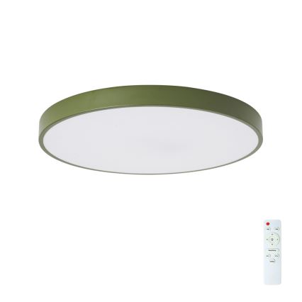 Brilagi - LED stmievateľné stropné svietidlo POOL LED/60W/230V 3000-6000K pr. 60 cm zelená + diaľkové ovládanie