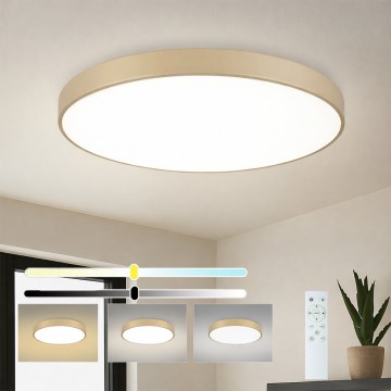 Brilagi - LED stmievateľné stropné svietidlo POOL SMART LED/100W/230V 3000-6000K 80 cm béžové Wi‑Fi Tuya + diaľkové ovládanie