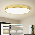 Brilagi - LED stmievateľné stropné svietidlo POOL SMART LED/128W/230V 3000-6000K 100 cm zlaté Wi-Fi Tuya + diaľkové ovládanie