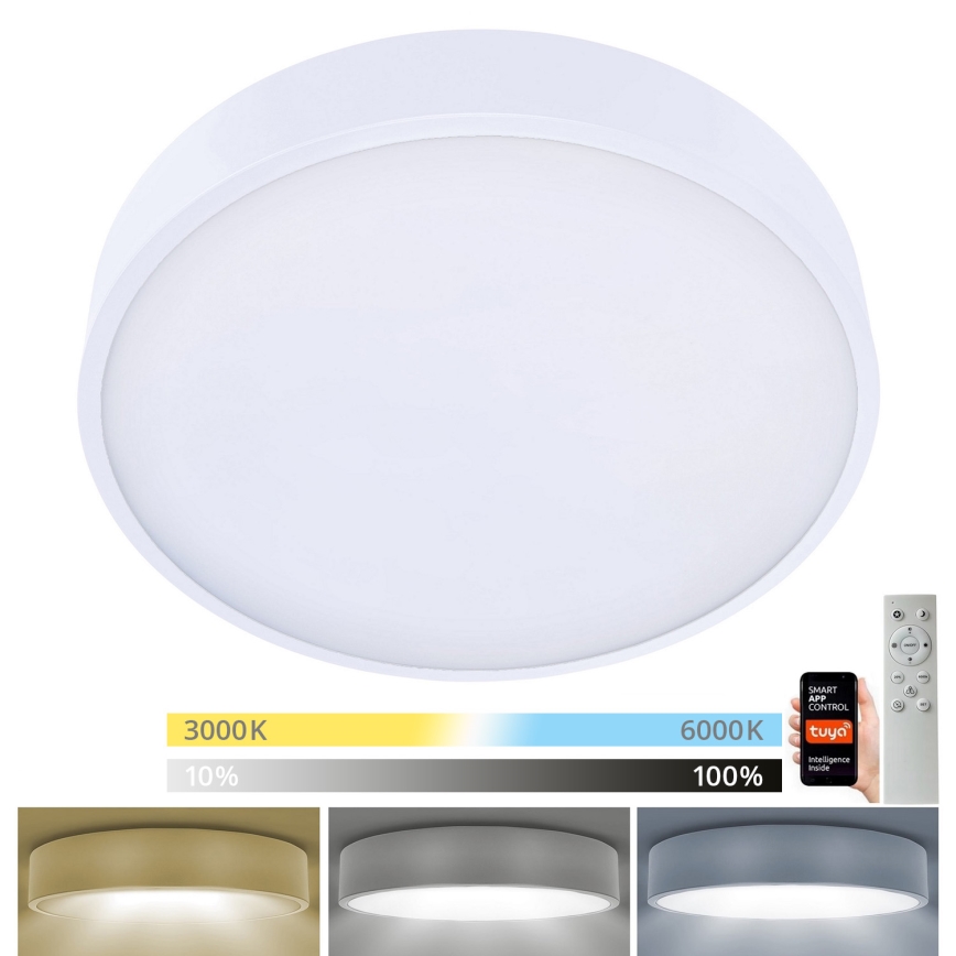 Brilagi - LED Stmievateľné stropné svietidlo POOL SMART LED/48W/230V 40 cm 3000-6000K Wi-Fi Tuya + diaľkové ovládanie biela