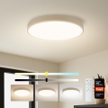 Brilagi - LED stmievateľné stropné svietidlo POOL SMART LED/60W/230V 3000-6000K priemer 50 cm Wi-Fi Tuya béžové + diaľkové ovládanie