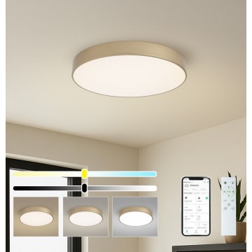 BRILAGI - LED stmievateľné stropné svietidlo POOL SMART LED/60W/230V 3000-6000K priemer 50 cm Wi-Fi Tuya zlaté + diaľkové ovládanie