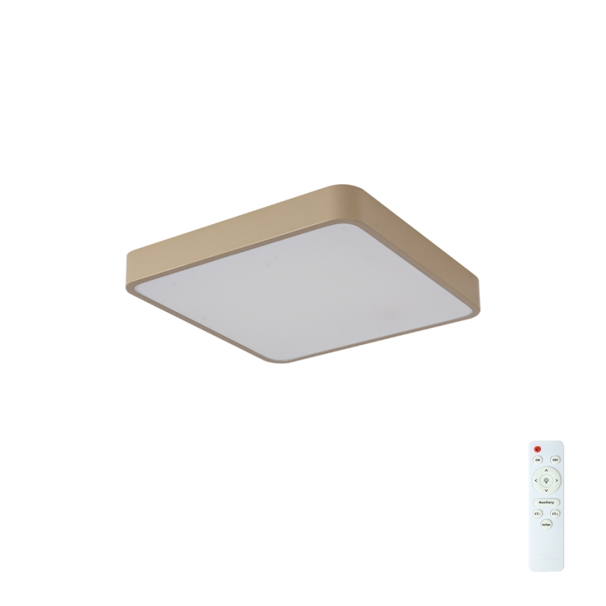 BRILAGI - LED stmievateľné stropné svietidlo POOL SQUARE LED/36W/230V 3000-6000K 40x40 cm béžové + diaľkové ovládanie