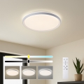 Brilagi - LED stmievateľné stropné svietidlo RIVO LED/72W/230V 3000-6000K biela pr. 50 cm + diaľkové ovládanie