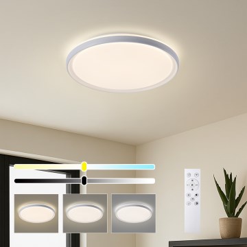 Brilagi - LED stmievateľné stropné svietidlo RIVO LED/72W/230V 3000-6000K biela pr. 50 cm + diaľkové ovládanie