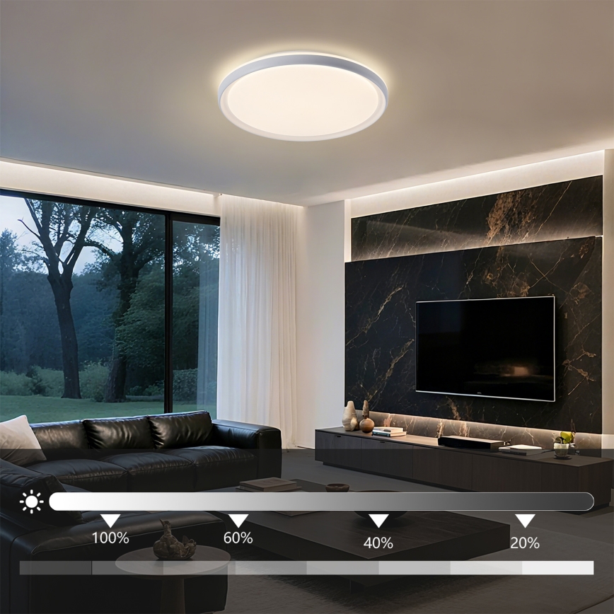 Brilagi - LED stmievateľné stropné svietidlo RIVO LED/72W/230V 3000-6000K biela pr. 50 cm + diaľkové ovládanie