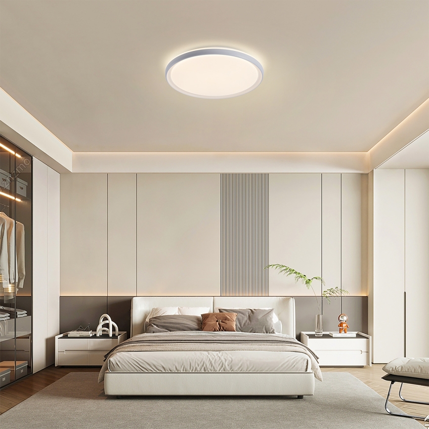 Brilagi - LED stmievateľné stropné svietidlo RIVO LED/72W/230V 3000-6000K biela pr. 50 cm + diaľkové ovládanie