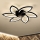 Brilagi - LED Stmievateľné stropné svietidlo s ventilátorom LED/50W/230V 3000-6500K čierna + diaľkové ovládanie