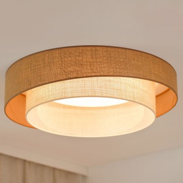Brilagi - LED Stmievateľné stropné svietidlo SHINE LED/24W/230V pr. 60 cm 3000/4000/6500K béžová/krémová + diaľkové ovládanie