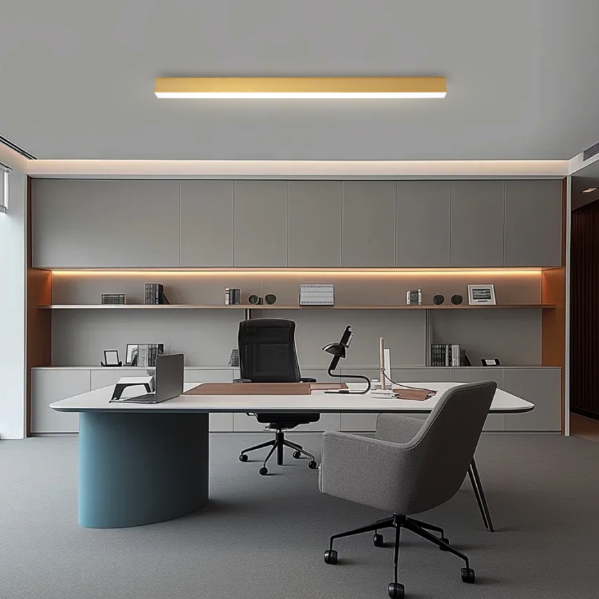 Brilagi - LED stmievateľné stropné svietidlo SLEEKLINE SMART LED/40W/230V 3000-6000K Wi-Fi Tuya zlaté + diaľkové ovládanie