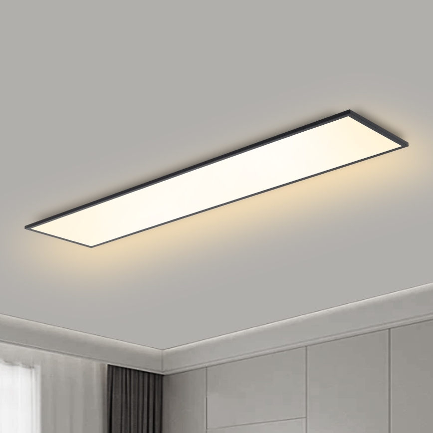 Brilagi - LED Stmievateľné stropné svietidlo SLIMFRAME LED/58W/230V 120x30 cm 3000-6000K čierna + diaľkové ovládanie