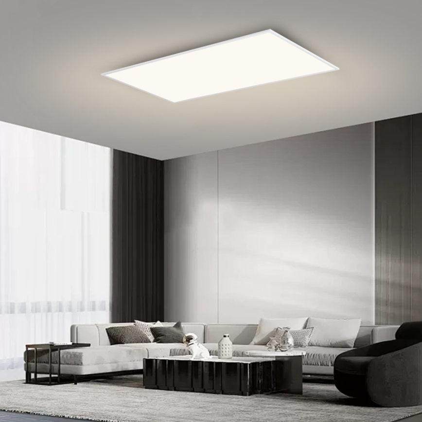 Brilagi - LED stmievateľné stropné svietidlo SLIMFRAME LED/80W/230V 120x60 cm 3000-6000K biela + diaľkové ovládanie