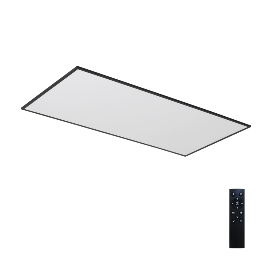 Brilagi - LED stmievateľné stropné svietidlo SLIMFRAME LED/80W/230V 120x60 cm 3000-6000K čierna + diaľkové ovládanie