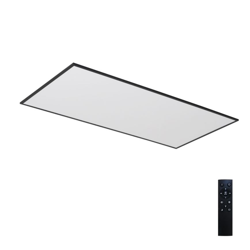 Brilagi - LED stmievateľné stropné svietidlo SLIMFRAME LED/80W/230V 120x60 cm 3000-6000K čierne + diaľkové ovládanie