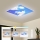 Brilagi - LED stmievateľné stropné svietidlo SLIMFRAME SKY LED/58W/230V 60x60 cm 3000-6000K strieborná/modrá + diaľkové ovládanie
