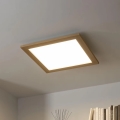 Brilagi - LED stmievateľné stropné svietidlo SLIMFRAME WOOD LED/36W/230V 49,5x49,5 cm 3000-6000K hnedé + diaľkové ovládanie