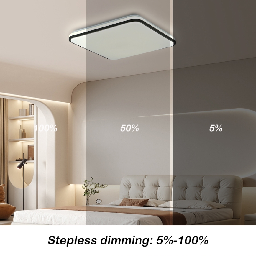 Brilagi - SMART stmievané stropné LED svietidlo LED/24W/230V 43x43 cm 3000-6000K Wi-Fi Tuya Beacon + diaľkové ovládanie