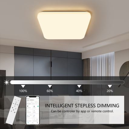 Brilagi - LED Stmievateľné stropné svietidlo SMART LED/28W/230V 2700-6500K Wi-Fi Tuya + diaľkové ovládanie